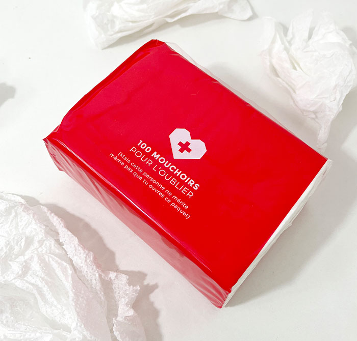 paquet de mouchoirs rupture