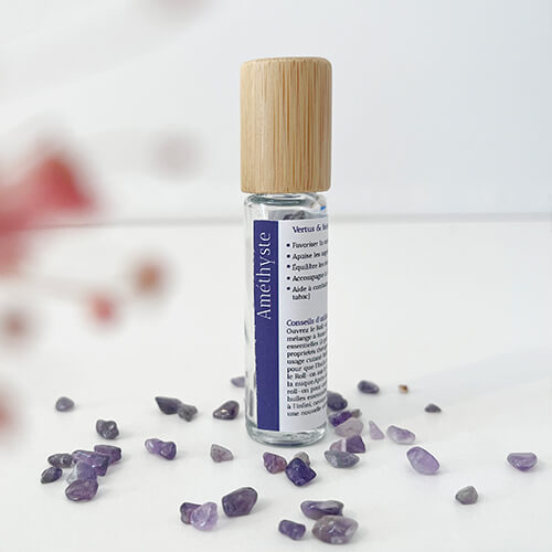 Roll-On Améthyste - pierre lithothérapie