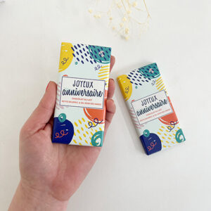 Mini tablette chocolat - Joyeux anniversaire