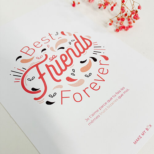 Affichette A5 - Best Friends forever