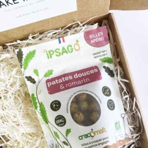 Biscuit apéro bio à la patate douce, noisette et au romarin