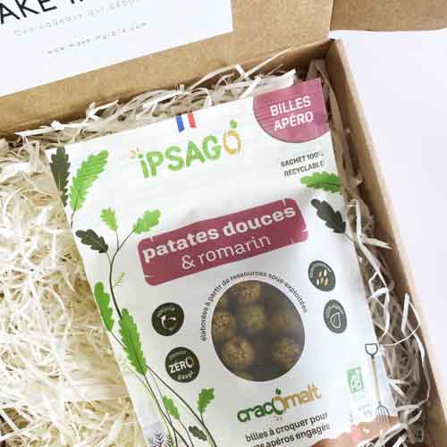 Biscuit apéro bio à la patate douce, noisette et au romarin