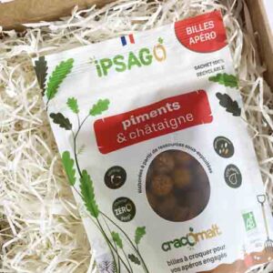 Biscuit apéro bio au piment et à la chataigne