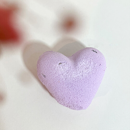 Bombe de bain coeur - lavande