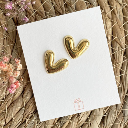 Boucles d'oreilles Coeur doré
