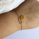 Bracelet pampille doré
