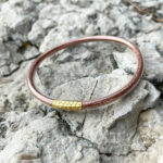 Bracelet Jonc Boudhiste Cuivré en silicone