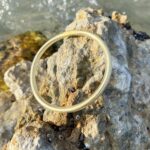 Bracelet Jonc Boudhiste Doré en silicone