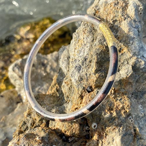 Bracelet Jonc Boudhiste Léopard en silicone