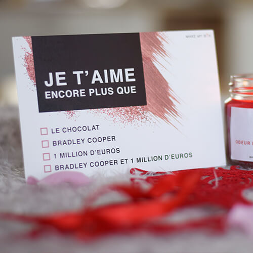 Carte Je t'aime plus que...