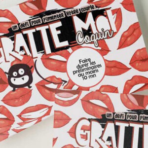 Jeu à gratter coquin ! Reléveras tu le défi pour des préliminaires caliente...