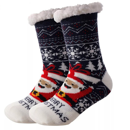 Chaussettes fourrée Merry Christmas