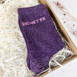 Chaussettes Bichette pailletés violette !