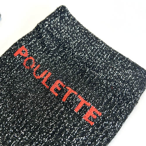 Chaussettes à paillettes Poulette - Noir