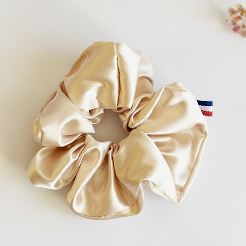 Chouchou satin beige