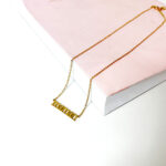 Collier Maman - doré