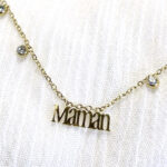 Collier maman - strass