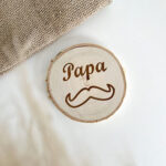 Dessous de verre en bois - Papa