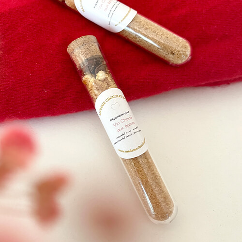 Fiole pour préparation vin chaud aux épices et aux agrumes