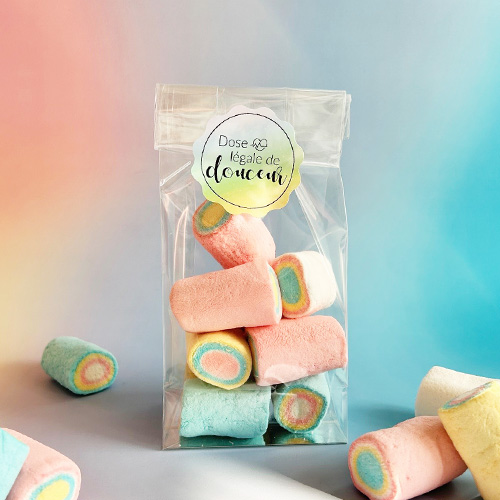 Petits rouleaux de guimauve