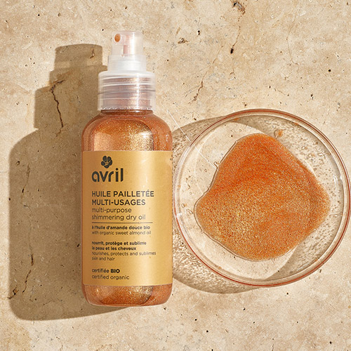 Huile pailletée multi-usages Avril BIO - 100 ML