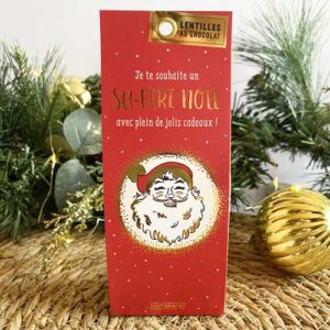 Lentilles au chocolat : Je te souhaite un Su-père Noël avec plein de jolis cadeaux