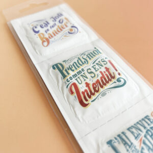 5 préservatifs plein de promesses...