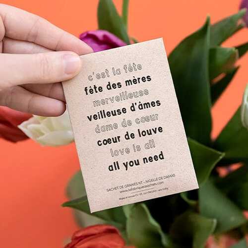 Graines Fête des mères - Nigelle de Damas