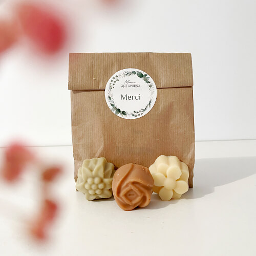 Trio 3 savons fantaisie au lait d'ânesse - Merci