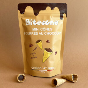 Mini cônes fourrés au chocolat noir : la meilleure partie de la glace !