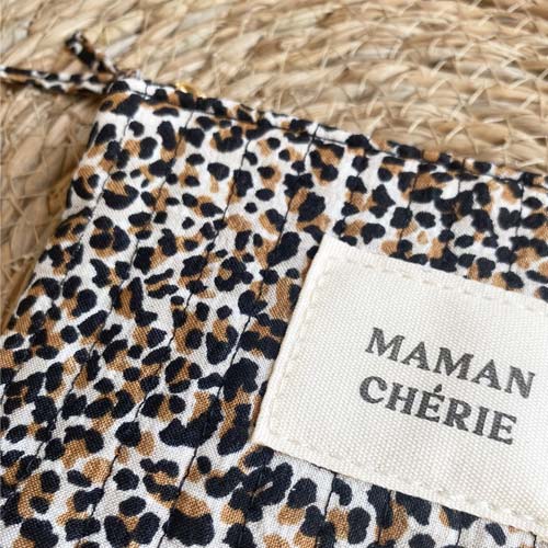 Pochette Maman Chérie Léopard