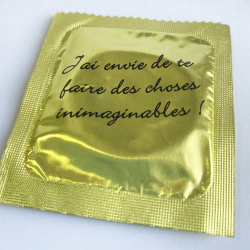 Préservatif : J'ai envie de te faire des choses inimaginables...