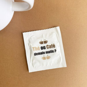 Préservatif "Thé ou café demain matin ?"
