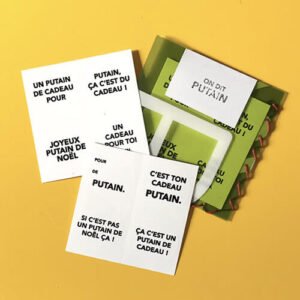 Stickers Noël "Put*** de cadeau"