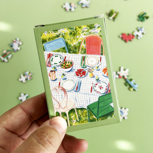 Mini puzzle "Déjeuner au soleil"