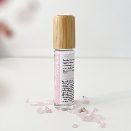 Roll-On Quartz rose - pierre lithothérapie