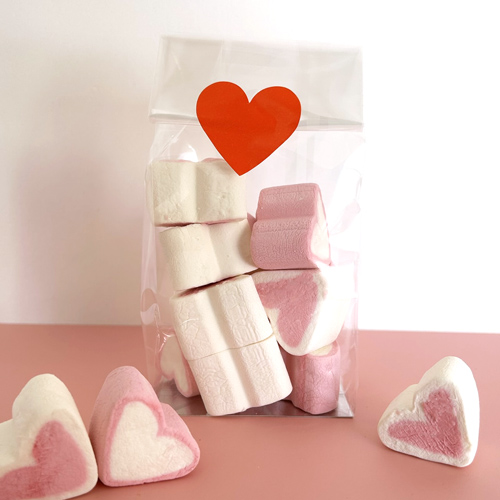 Sachet de guimauves coeurs