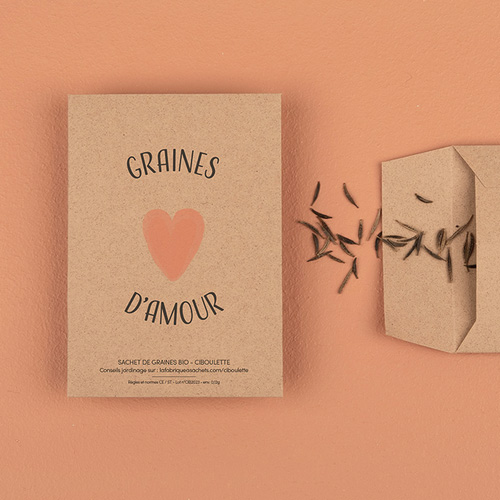 Graines d'amour à planter - graine bio de ciboulette