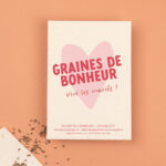 Sachet de "Graines de bonheur, vive les mariés" - Coquelicot Bio