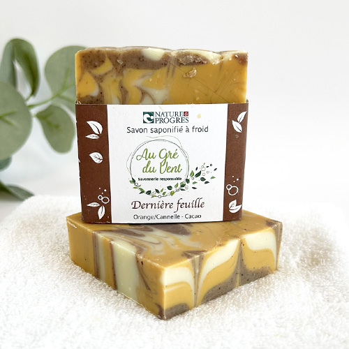 Savon Dernière feuille - Orange, cannelle et cacao