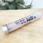 Sels de bain "Un bain, un verre et la PAIX" à la Lavande