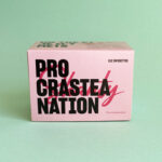 Boite de thé "ProcrasTeaNation : un Thé et je m'y mets" au thé vert à la menthe