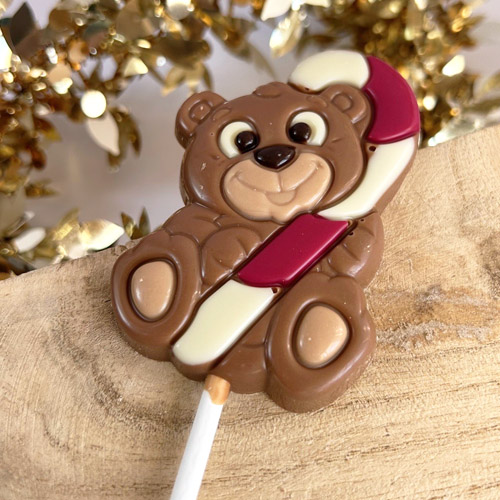 Sucette Ourson en chocolat Candy Cane