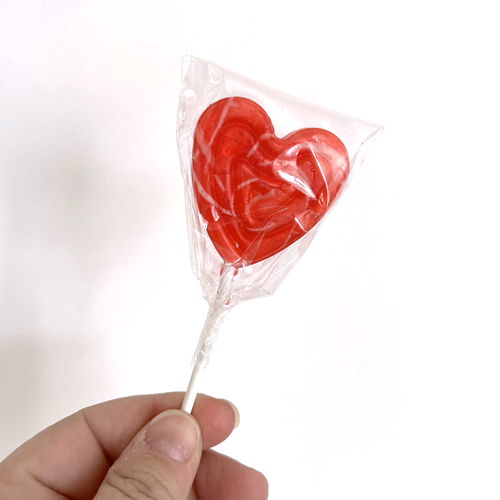 Sucette coeur pour dire je t'aime