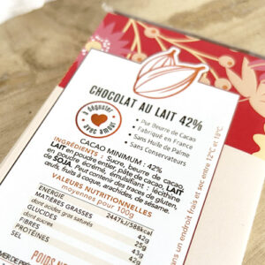 Tablette au chocolat au lait Maman d'amour