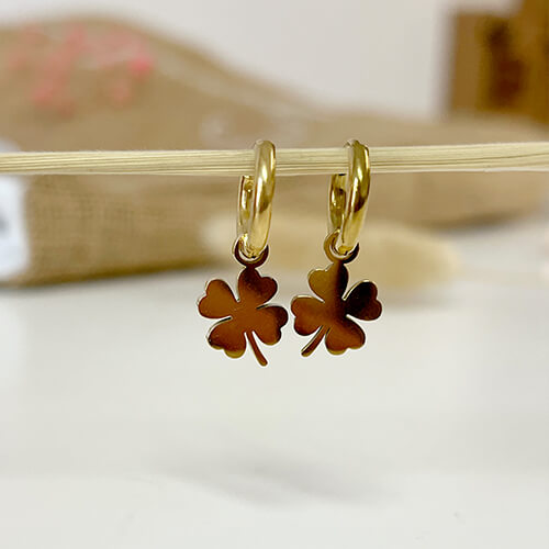Boucles d'oreilles Trèfle