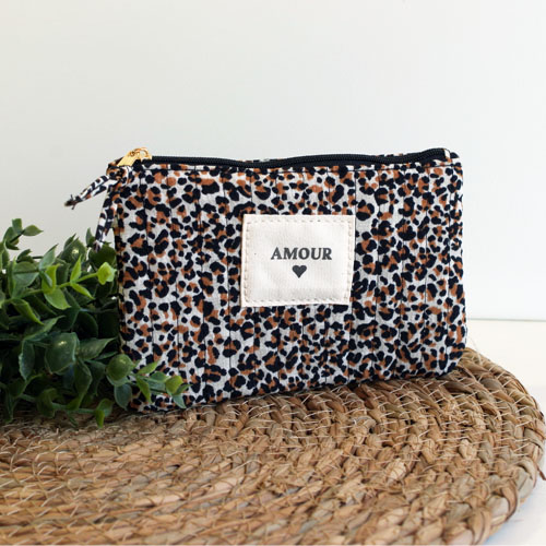 Pochette Amour léopard